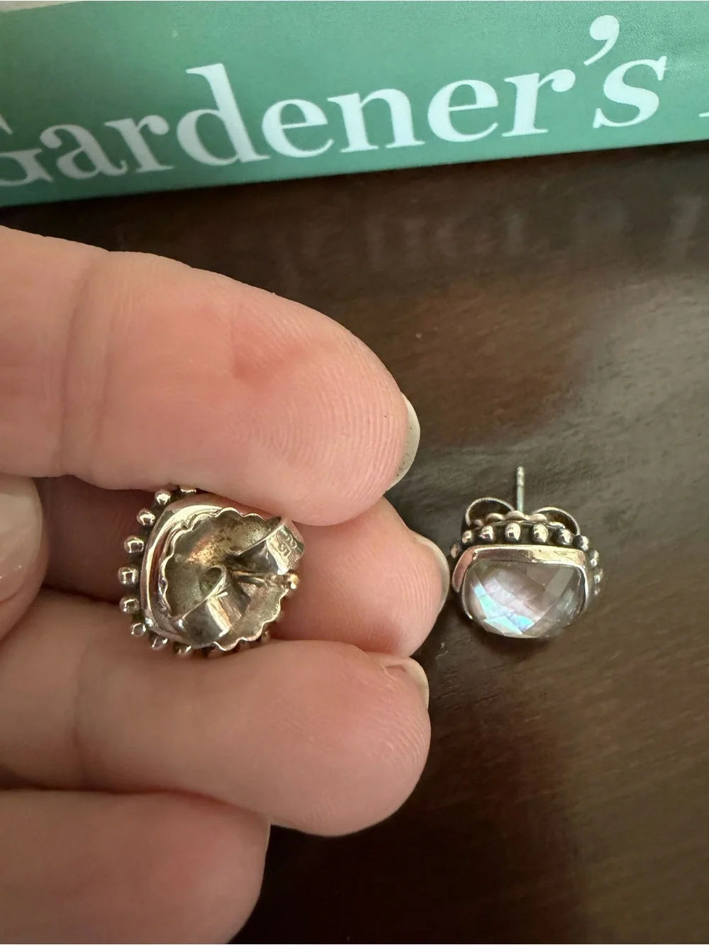 Lagos Caviar Smokey Topaz Sterling Silver Stud Earrings